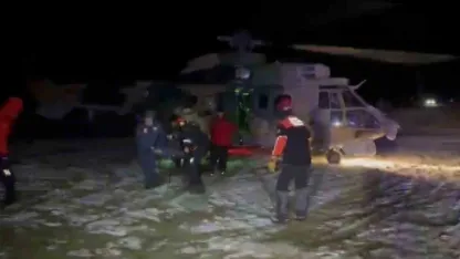Hasan Dağı’nda mahsur kalan öğrenciler helikopterle kurtarıldı