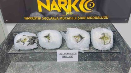 Şırnak’ta 6 kilo 200 gram skunk ele geçirildi