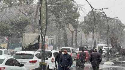 Tatvan’da kar yağışı