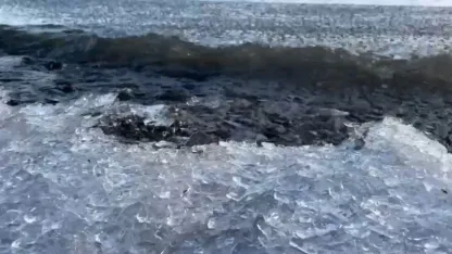 Çıldır Gölü’nde "Buz Şovu": Rüzgârın Etkisiyle Kutup Manzaraları Oluştu