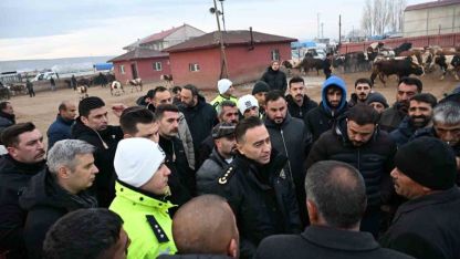 Ağrı Emniyet Müdürü Göksel Önder’den Hayvan Borsası’na Denetim ve Güvenlik Ziyareti