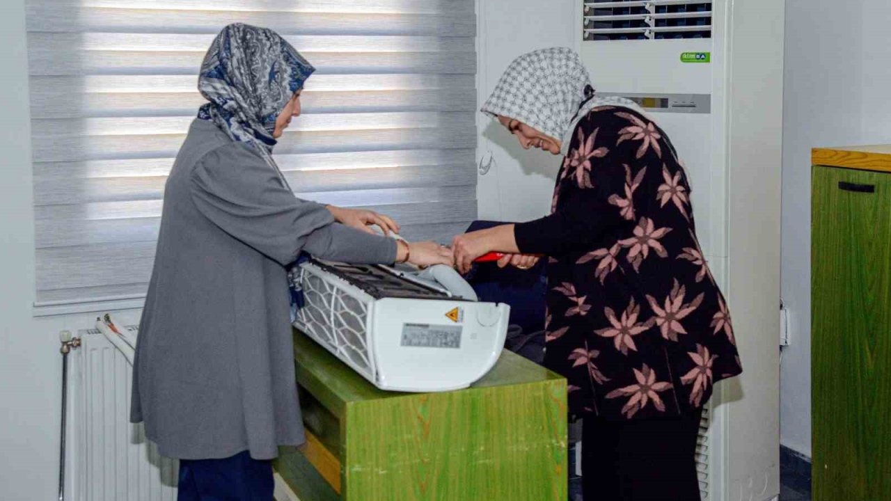 Diyarbakır’da klima, kombi ve petek bakımı kadınlara emanet