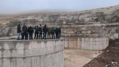 DSİ Bölge Müdürü, Ünlendi ve Tuzluca Barajı İnşaatlarında İncelemelerde Bulundu