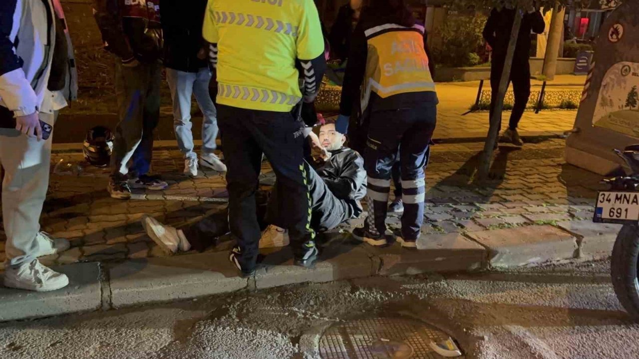Edirne’de alkollü motosiklet sürücüsü otomobille çarpıştı: 1 yaralı