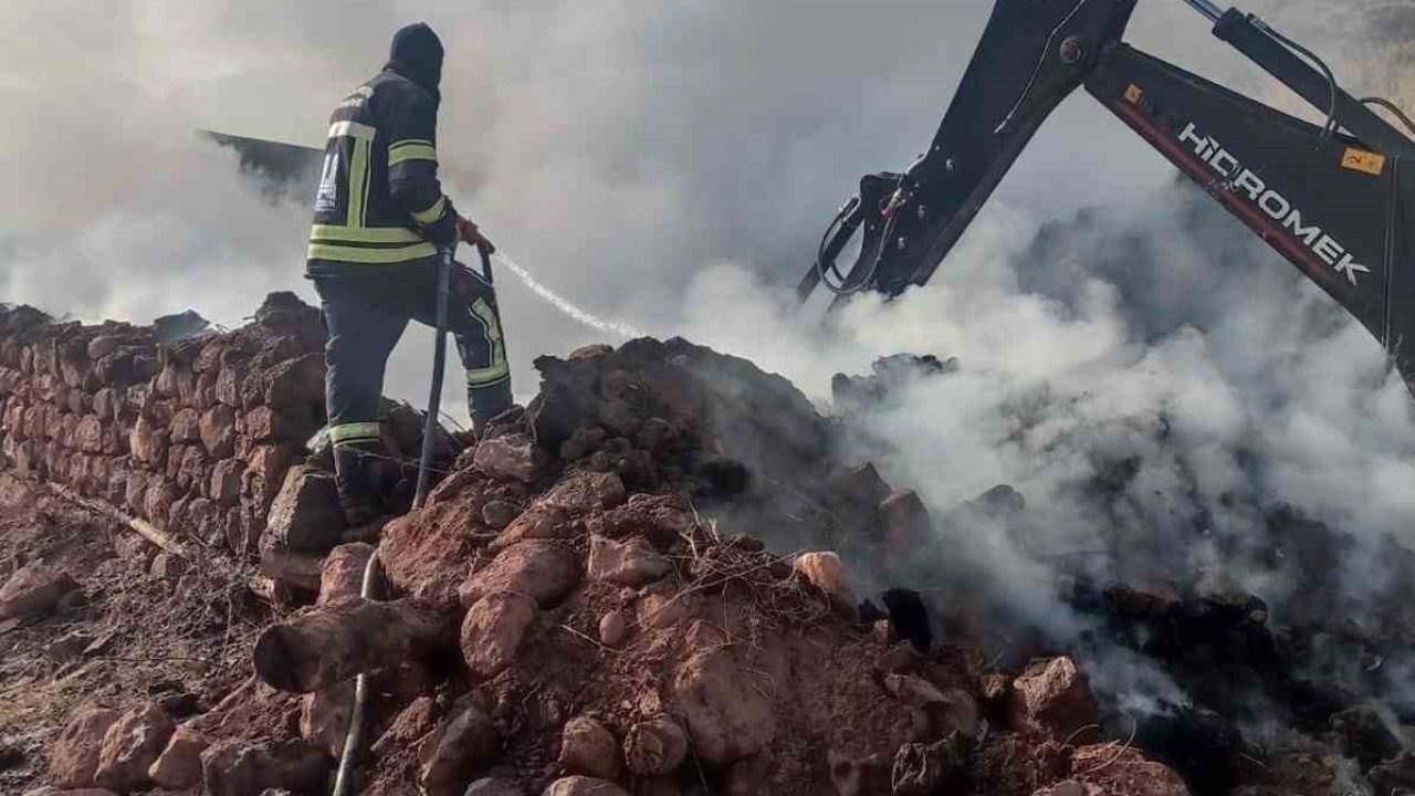 Hınıs’ta Ahır Yangını: 21 Büyükbaş Hayvan Telef Oldu