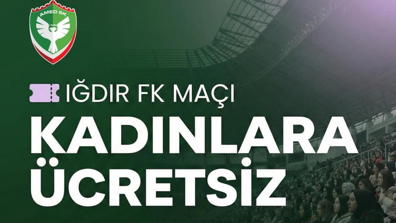 Iğdır FK Maçında Amedsporlu Kadınlara Ücretsiz Giriş Müjdesi!