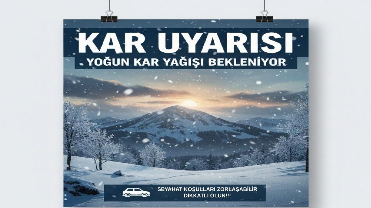Iğdır’a Kar Geliyor! Meteoroloji’den Cumartesi İçin Kritik Uyarı