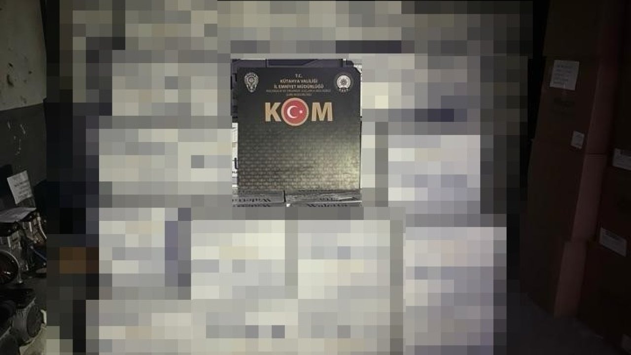 Kütahya’da durdurulan araçta 5 milyon makaron ele geçirildi