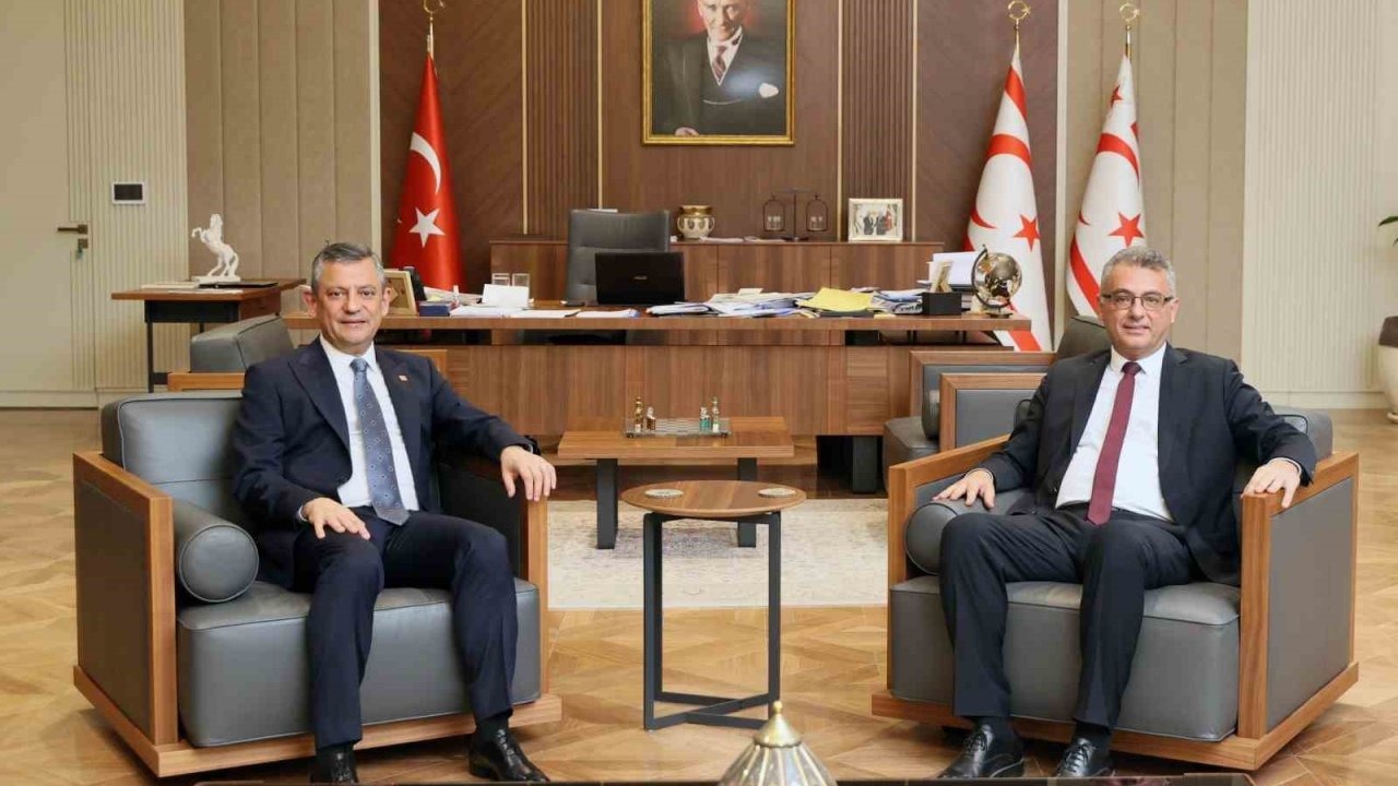 Özgür Özel Lefkoşa’da: KKTC Cumhurbaşkanı Erhürman ile Görüştü