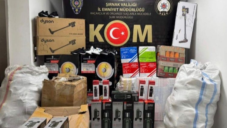 Şırnak’ta jandarma 10 milyon liralık kaçak malzeme ele geçirdi