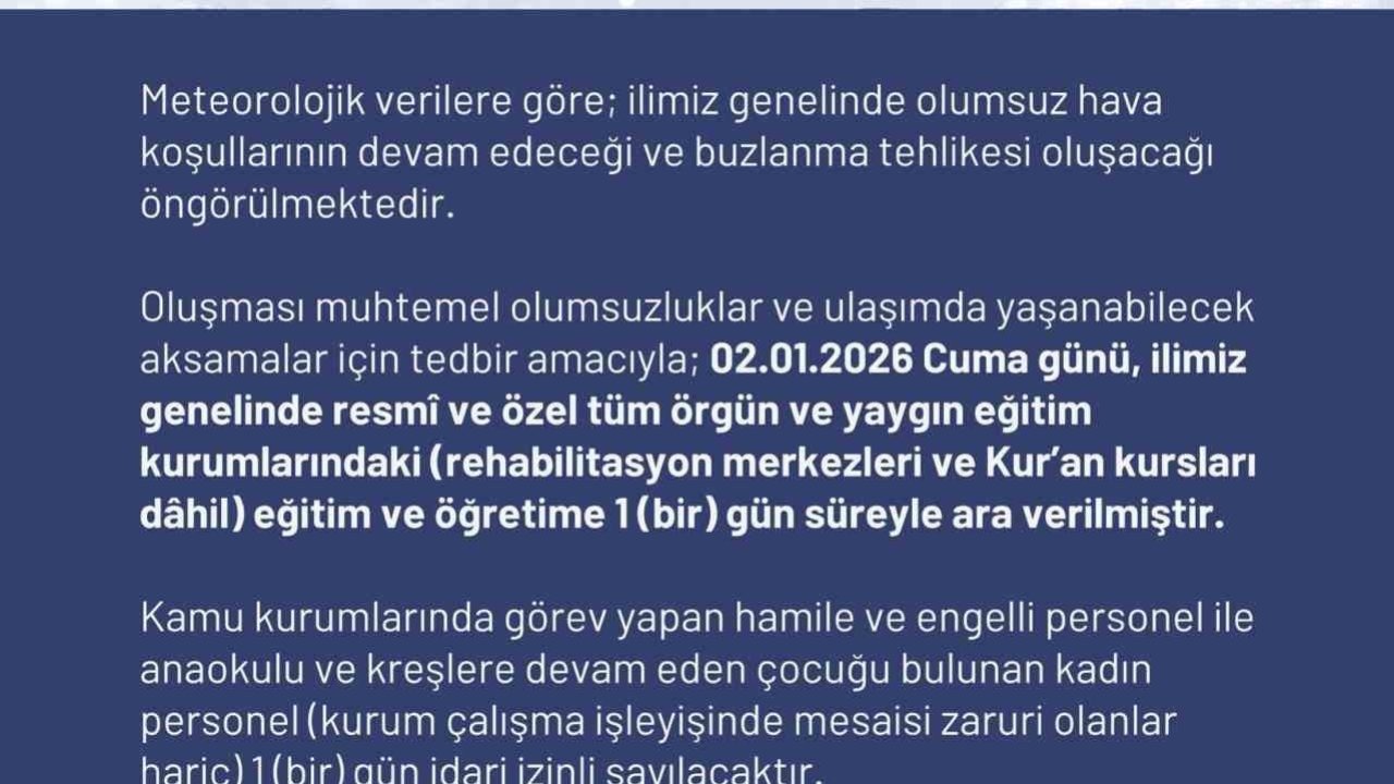 Ardahan'da Olumsuz Hava Koşulları Nedeniyle Eğitime Kar Engeli
