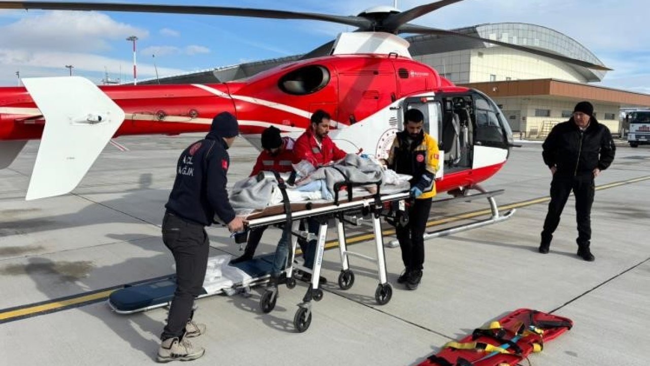 Bahçesaray’da Yaralanan Çocuk İçin Helikopter Ambulans Havalandı