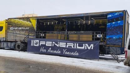 Fenerbahçe Coşkusu Kar Dinlemedi: Fenerium Tırı Iğdırlı Taraftarlarla Buluştu