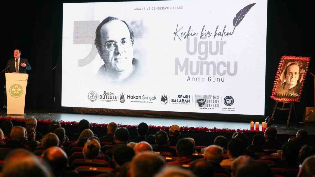 Gazeteciliğin keskin kalemi Uğur Mumcu Manisa’da anıldı