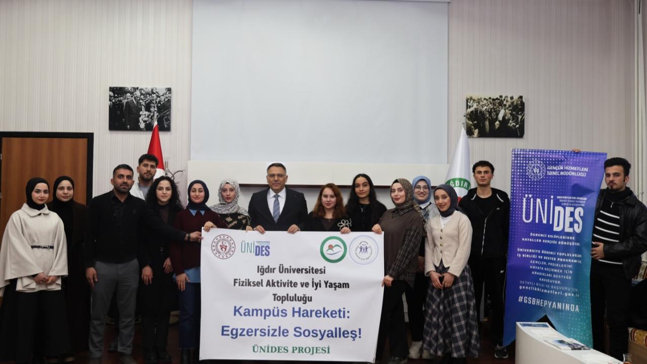Iğdır Üniversitesi’nden “Kampüs Hareketi: Egzersizle Sosyalleş!” Projesi