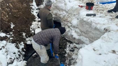 Iğdır'da Zorlu Kış Şartlarında Kesintisiz Hizmet: Donan ve Patlayan Su Hatlarına Anında Müdahale