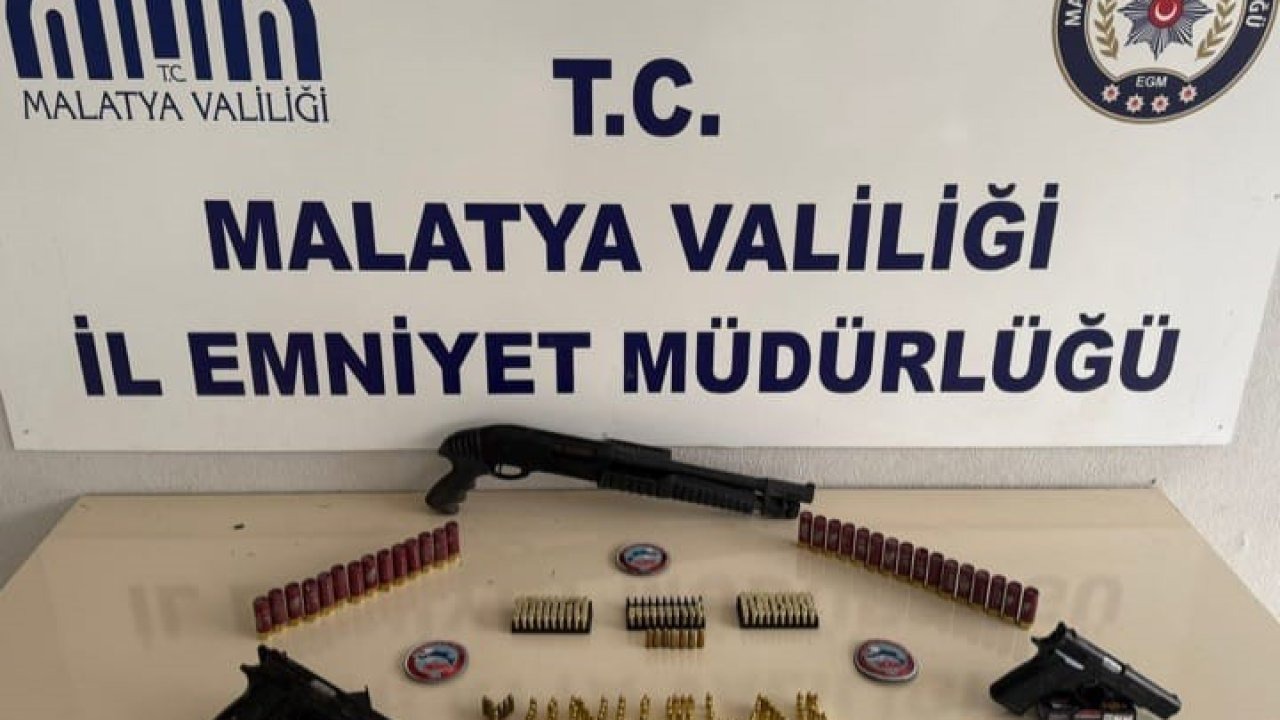 Malatya’da ruhsatsız silah operasyonu: 2 gözaltı