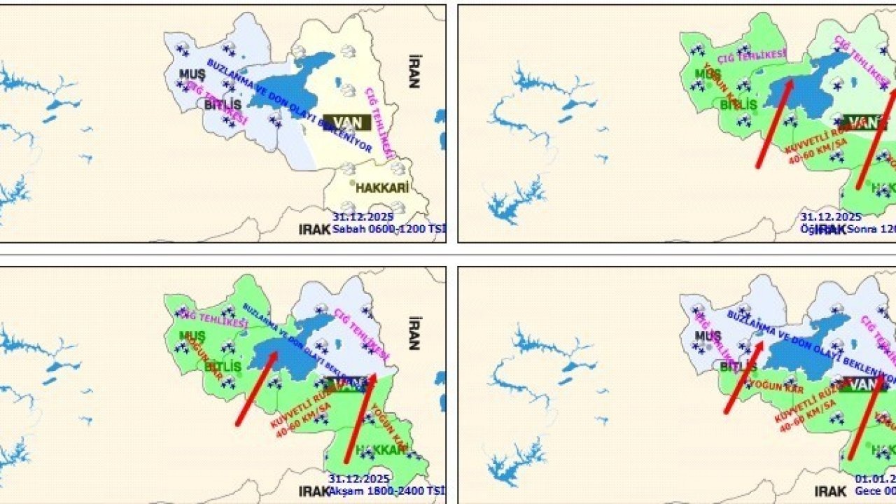 Meteoroloji’den Doğu Anadolu İçin Kritik Uyarı: Yoğun Kar, Fırtına ve Çığ Tehlikesi