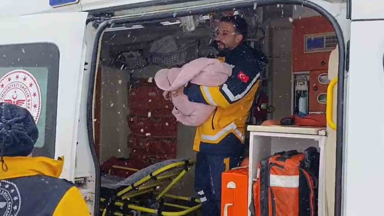Muş’ta Kar Esareti: Yolcu Otobüsü Yoldan Çıktı, Ambulans ve Araçlar Mahsur Kaldı