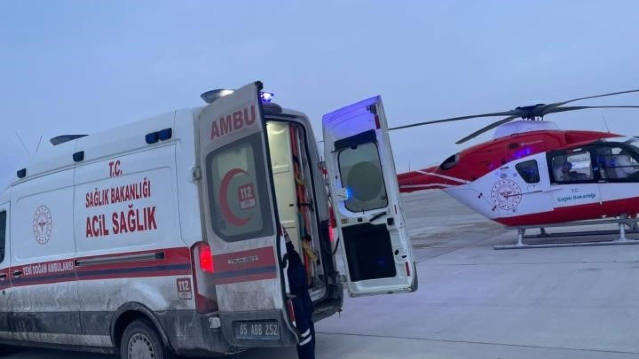 Muş’ta Prematüre Bebek İçin Zamana Karşı Yarış: Helikopter Ambulans Havalandı
