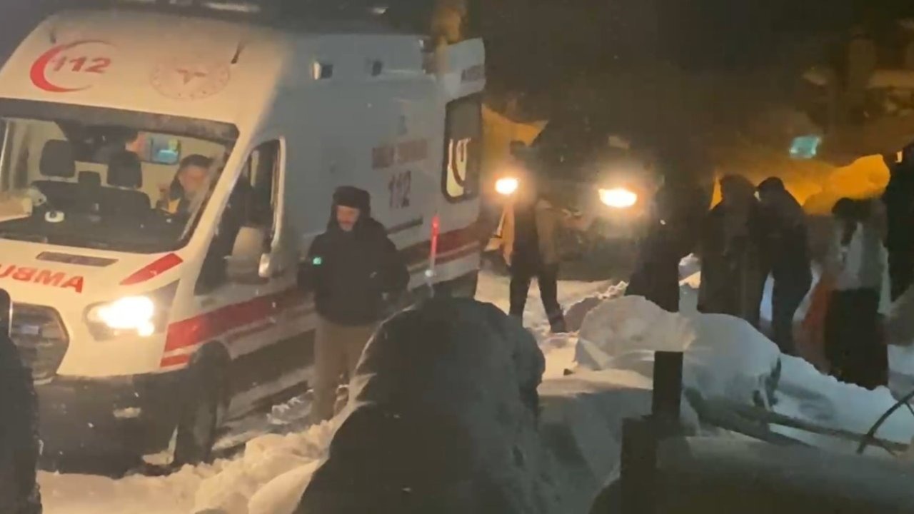 Selim’de Kar Esareti: Hasta Kadın İçin Ekipler Seferber Oldu