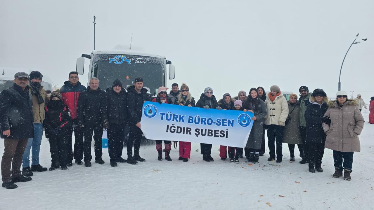 Türk Büro-Sen Iğdır Şubesi’nden Sarıkamış Kayak Turu Etkinliği
