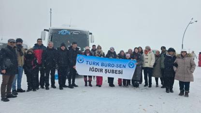 Türk Büro-Sen Iğdır Şubesi’nden Sarıkamış Kayak Turu Etkinliği
