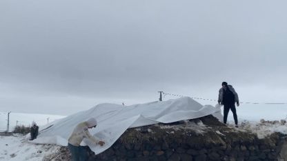 Patnos'ta Kar ve Fırtına Hayatı Felç Etti: Ulaşımda Aksamalar Yaşanıyor