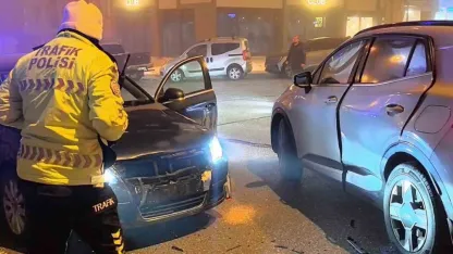 Palandöken’de Kavşak Kazası: 1 Yaralı