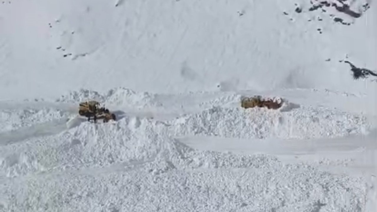 Bahçesaray'da Korkutan Anlar! Dikmetaş Yolu Çığ Nedeniyle Kapandı, Ekipler Seferber Oldu