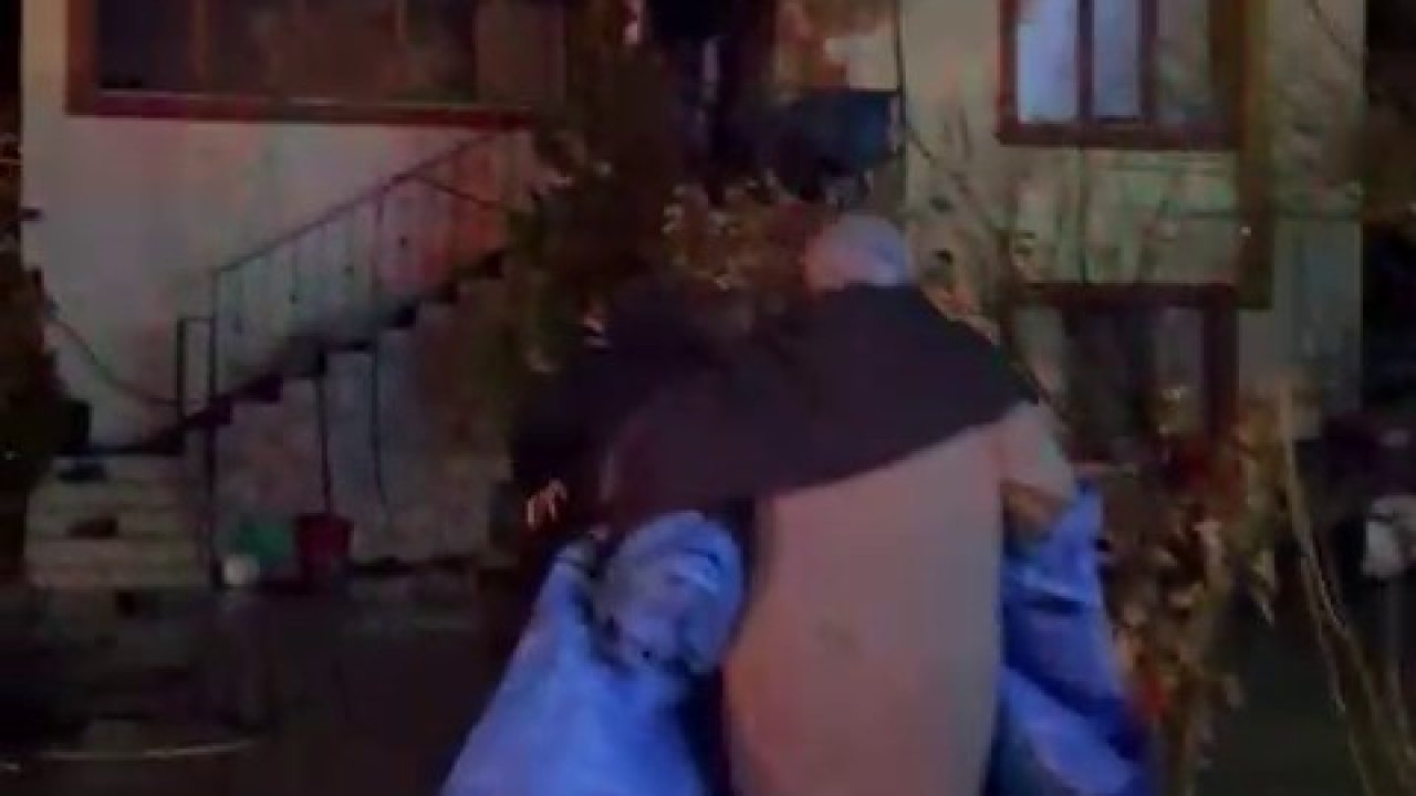 Erzurum'da İki Katlı Evde Yangın Paniği