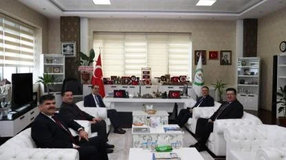 Iğdır Valisi Mustafa Fırat Taşolar'dan Rektör Ekrem Gürel'e Ziyaret
