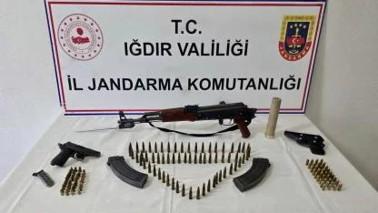 Iğdır'da Silah Kaçakçılığı Operasyonu: Kalaşnikof ve Mühimmat Ele Geçirildi