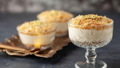 Kadayıflı Muhallebi Kupaları Tarifi