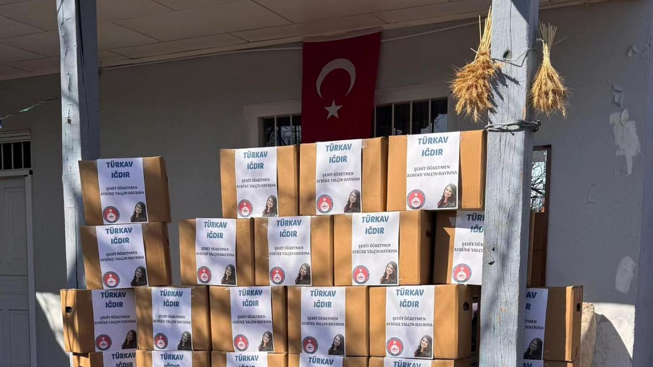 Şehit Aybüke Yalçın Hayrına Anlamlı Yardım! TÜRKAV Iğdır Dağıtıma Başladı