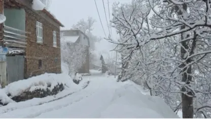 Bahçesaray’da Kar Esareti Evler Kar Altında Kaldı Ulaşım Tünellerle Sağlanıyor