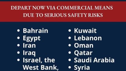 ABD'den Orta Doğu Seferberliği: 16 Ülke İçin "Derhal Terk Edin" Çağrısı