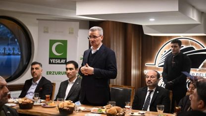 Erzurum Valisi Aydın Baruş Yeşilay Haftası iftarına katıldı