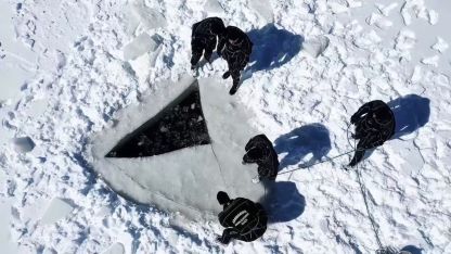 Jandarma SAK Timinden Palandöken’de Nefes Kesen Buz Altı Dalışı