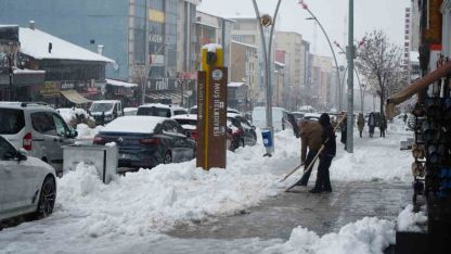 Muş’ta Yoğun Kar Yağışı Hayatı Felç Etti