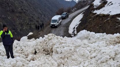 Van Çatak'ta Çığ Geçit Vermedi: 1 Mahalle ve 8 Mezra Yolu Kapandı