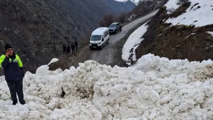 Van Çatak'ta Çığ Geçit Vermedi: 1 Mahalle ve 8 Mezra Yolu Kapandı