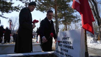 Erzurum’da 18 Mart Gururu: Karskapı Şehitliği’nde Anlamlı Tören