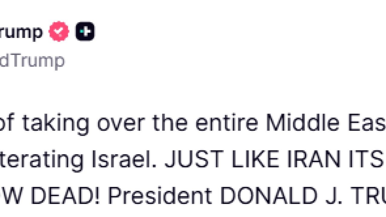 ABD Başkanı Donald Trump İranın planlarının bittiğini duyurdu