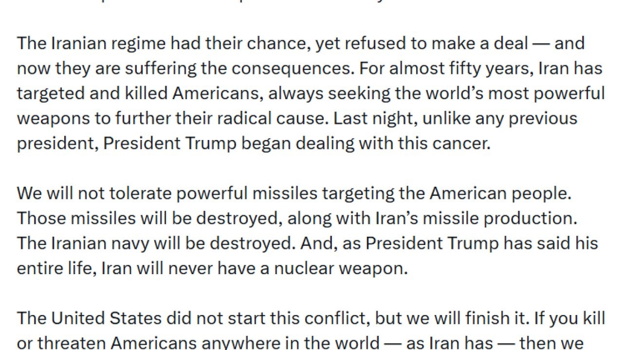 ABD Savunma Bakanı Pete Hegseth’ten İran’a Sert Uyarı Epic Fury Operasyonu Başladı