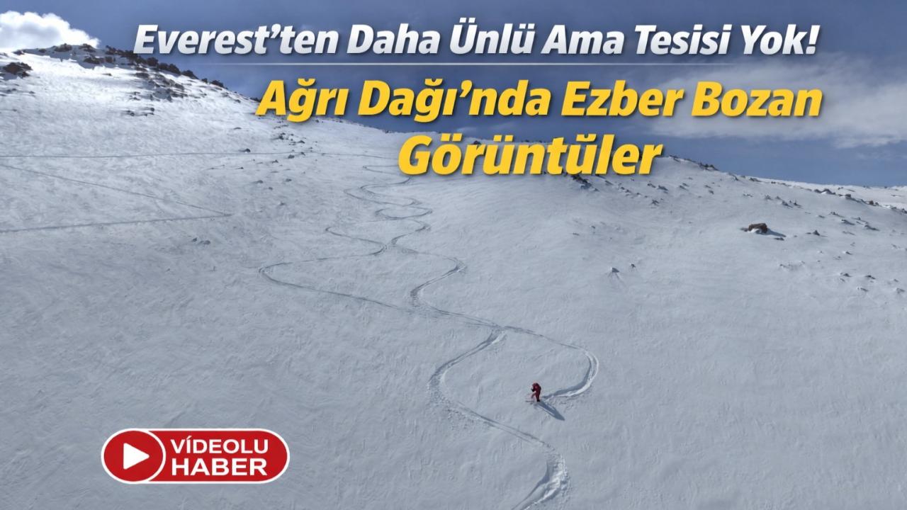 Ağrı Dağı’nın Eteklerinde Kayak Keyfi: "Bu Potansiyel Değerlendirilmeli"