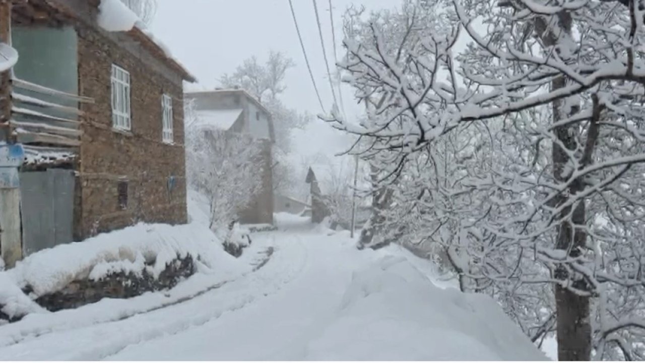 Bahçesaray’da Kar Esareti Evler Kar Altında Kaldı Ulaşım Tünellerle Sağlanıyor