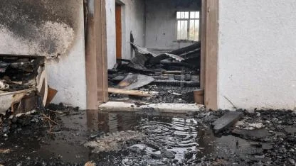 Cennetabat Köyünde Yangın: Bir Ev Kül Oldu!