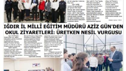 Iğdır Gazeteleri Iğdır Yaşar Gazetesi 27.03.2026
