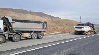 Iğdır-Kars Karayolu bakım ve asfaltlama ve bakım çalışması